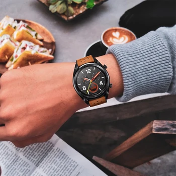 Huawei gt trupa ceas pentru Samsung Galaxy watch 46mm/de Viteze S3 Frontieră Clasic curea 22mm curea din Piele brățară