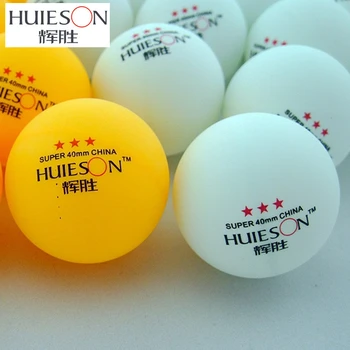 HUIESON 50pcs/Sac Exclusiv Super 3 Stele, Masa Mingi de Tenis 40mm+2.9 g Minge de Ping-Pong Adult Formarea Clubului de Tenis de Masă Bile