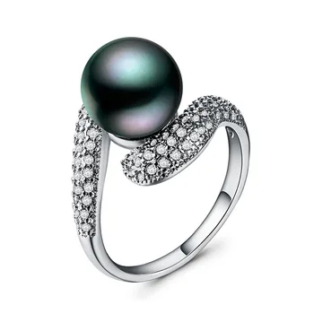 Huitan Epocă Cocktail Ring cu Curcubeu de Culori Creat Pearl Moda Stil Gotic Bijuterii Îndrăgostiților Cadou Inele pentru Lover