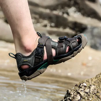 HUMTTO Vara Drumeții Pantofi pentru Bărbați în aer liber Respirabil Sandale Femei Trekking Munte Pantofi Non-alunecare de Plaja Barbati Aqua Adidași