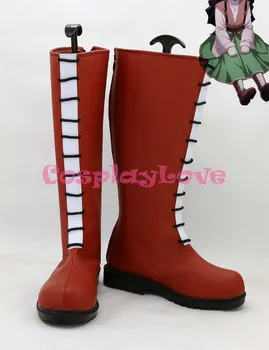 HUNTER x HUNTER Alluka Zoldyck Roșu Cosplay Pantofi Cizme Realizate manual Personalizat-a făcut Pentru Halloween, Crăciun CosplayLove