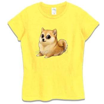 Husky Doge Câine Amuzant Print T-Shirt De Vara Pentru Femei Din Bumbac Tricou Maneca Scurta Hip Hop Teuri Topuri Harajuku Streetwear