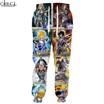 HX 2021 Anime Cavalerii Zodiacului Saint Seiya 3D Print Hip Hop Pantaloni Unisex Moda Casual pantaloni de Trening Pantaloni Harajuku
