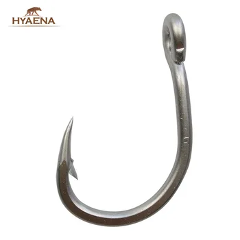 Hyaena 10884 30buc Dimensiune 2/0-12/0 din oțel Inoxidabil de Pescuit, Cârlige de Mare Grosime Ton Cârlige de Pescuit Carlige de pescuit cu Gaura de Pescuit Zbura