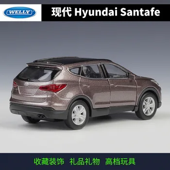 Hyundai Santafe WELLY Masini 1/36 Metal Aliaj turnat sub presiune modele de Masini Jucarii