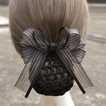 I-Remiel Capacul de Păr Tul, Dantelă Florale din Satin Hairgrips Elegant Coc Net Snood Arc Bowknot Croșetat Capacul de Păr de Păr Bijuterii Femei