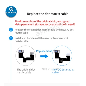 I2C IFace V8 Programator Reparatii iPhone Fața ID-ul Nu Funcționează pe iPhone X-11Pro max Fața ID-ul de Reparații Instrument de a Înlocui Dot Matrix Cablu