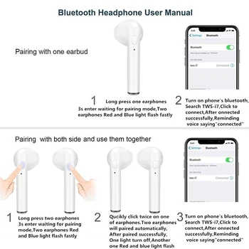 I7s Bluetooth Wireless Căști Tws Căști Căști Handsfree in Ureche Căști cu Încărcare Cutie Microfon Pentru Smartphone