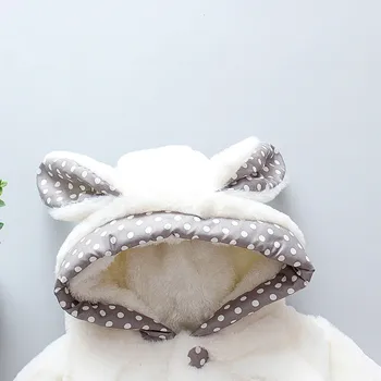 Iarna Copilul Copil Fete Cu Gluga Haina De Flori Drăguț Îmbrăcăminte De Haine Pentru Sugari, Sacou Cald Copiii Nou-Născuți Haine Haine Pentru Copii