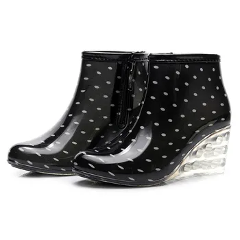 Iarna Femei Pantofi Femei Cizme de Ploaie Pene Tub Scurt de Moda Cizme de Ploaie Non-alunecare rezistent la apa, Apa de Pantofi de Femeie 2020 Fierbinte de Vânzare