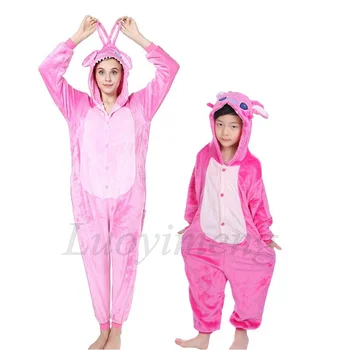 Iarna Panda Onesie Femei Adulți Animal Pijamale Kigurumi Cusatura Pijamale Flanel Pijamale Copii Costum Fată Băiat Pătură Traverse