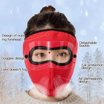 Iarna Pălărie Cald Vânt Respirabil Termic Cald Mască Completă Antifog de protecție a Ochilor în aer liber cu Bicicleta Motocicleta Balaclava Pălărie