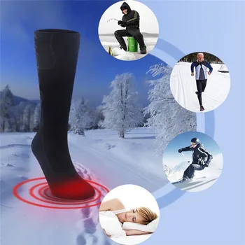 Iarna În Aer Liber, Activități De Cald Șosete Lungi Baterie Electrică De Încălzit Picioare Șosete Încălzire Schi, Pescuit Picior Pantof De Boot De Încălzire Cald Ciorap