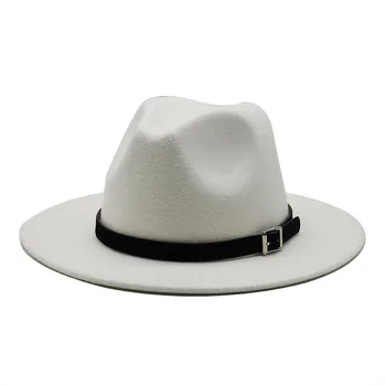 Iarna și toamna imitație de lână pentru bărbați și femei pălării fedora top de jazz pălării Europene și Americane pălărie rotundă pălării melon perla