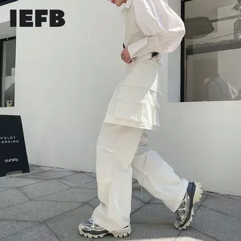 IEFB /uzura bărbați nișă personalitate de trei-dimensional de buzunar funcția de moda liber pantaloni casual coreean strendy how pentru a juca 9Y2610