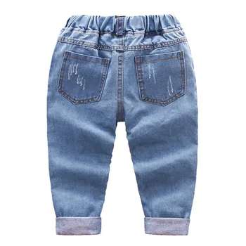 IENENS 2-7Y Moda Baieti Blugi Casual Pantaloni pentru Copii Toddler Băiat Denim Pantaloni copii Copii Slim Pantaloni Lungi Fund de Îmbrăcăminte