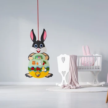Iepurașul de paște a Simțit Jucării Decorative Iepure Drăguț Inteligenta Copiilor Cultivarea de Puzzle Distractiv Pentru Copii