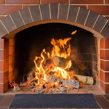 Ignifug Șemineu Covor Vatra Non Alunecare De Protecție Mat Rezistent La Flacără Pad Acasă Șemineu Ventilator Eficient De Distribuție A Căldurii