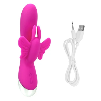 IKOKY 10 Viteza Fluture Penis artificial Vibratoare Sex Shop Jucarii Sexuale pentru Femei pentru Orgasm Stimulator AV Stick Bagheta