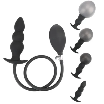 IKOKY Gonflabile Anal Plug Expander Dop de Fund Jucarii Sexuale Pentru Femei Barbati Vibrator Mare Dilatator Cupluri Sex Produsele Mașină Erotic Shop