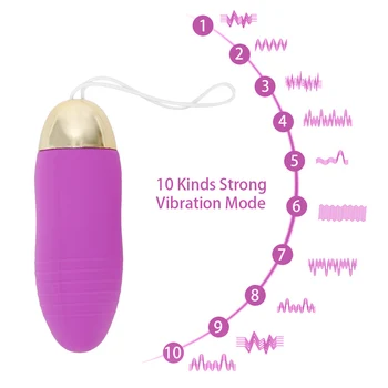 IKOKY Puternic Glont Vibrator de Control de la Distanță Vibratoare Ou Stimulator Clitoris 10 Viteze G-Spot Masaj Jucarii Sexuale pentru Femei