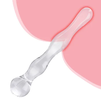 IKOKY Sticlă Anal Plug Cristal Butt Plug Dildo-uri Produse Sexuale Penis Fals Sex Anal Jucarii Jucarii Sexuale pentru Barbati Femei Produse pentru Adulți
