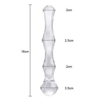IKOKY Sticlă Anal Plug Cristal Butt Plug Dildo-uri Produse Sexuale Penis Fals Sex Anal Jucarii Jucarii Sexuale pentru Barbati Femei Produse pentru Adulți