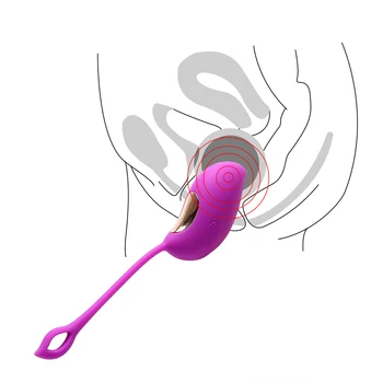 IKOKY USB Reîncărcabilă Vibratoare Ou fără Fir Control de la Distanță Vaginale strict de Exerciții G-Spot Masaj Jucarii Sexuale pentru Femei