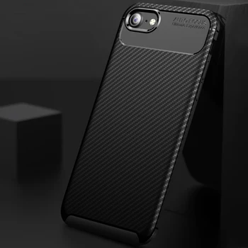Ikrsses Caz Pentru iphone 6S Plus Cazul iphone 7 8 Plus de Lux din Fibra de Carbon Ultra Subtire Silicon TPU Moale Caz pentru iPhone 7 Plus
