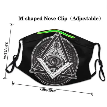 Illuminati Ochi Non-Unică Folosință, Mască De Magie Triunghiular Secret Anti-Ceata, Anti Praf Masca De Protecție Respiratorie Gura Mufla
