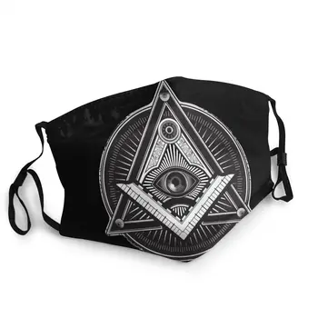 Illuminati Ochi Non-Unică Folosință, Mască De Magie Triunghiular Secret Anti-Ceata, Anti Praf Masca De Protecție Respiratorie Gura Mufla