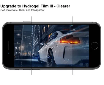 Imak 2 buc Sensibile Transparent Hidrogel Film Subțire pentru Apple iPhoneSE2 SE2 3D Full Capac Curbat Moale Ecran Protector