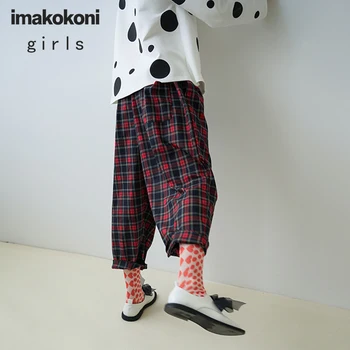 Imakokoni design original rosie carouri pantaloni largi all-meci Japoneză simplu toamnă new sosire 203070