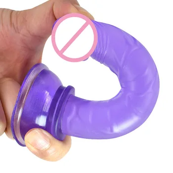 Imens Cal Realist Penis artificial Penis Cu ventuza Puternica Masturbator Anal Vibrator poate pune Mufe Anale, Vibratoare Jucarii Sexuale Pentru Femei