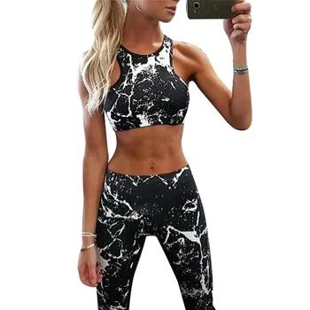 Imprimare 3D Femei Yoga Set de Fitness Costum de Haine de Sport Pentru Femei Antrenament Legging+tricou Sexy Sprotswear Jogging Femei Deporte Mujer