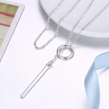INALIS Moda Pandantiv Colier Placat cu Argint Pentru Femei Colier Romantic Aniversarea de Bijuterii Cadou Pentru Prietena 2021