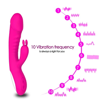 Incalzire inteligenta Vibrator Rabbit Vibrator pentru Femei faloimitator jucarii Sexuale Masturbari stimulator Vibrador AV stick Adult sex produs