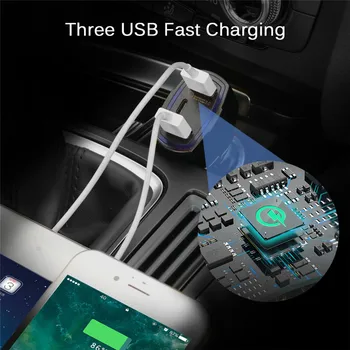 Incarcator auto Quick Charge 3.0 Type-C 3.5 Universal Usb Incarcator Auto Dual USB Siguranța Telefon Mobil Încărcător Rapid Pentru iphone samsung
