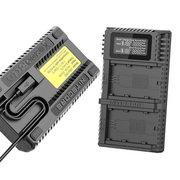 Incarcator USN4 Pro Dual Slot USB QC Incarcator Pentru Sony a7 III , a7R a III-a , a9 (ILCE-9) Compatiple cu NP-FZ100 baterii aparat de Fotografiat