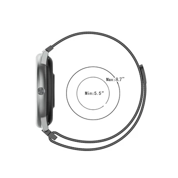 Incuietoare magnetică Plasă de Trupa Ceas Pentru Xiaomi LS05 de Metal din Oțel Inoxidabil Curea Bratara Curea pentru Haylou Solare LS05 Accesorii