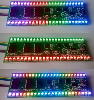 Indicator LED RGB MCU Display Model Dual Channel 24 LED VU Indicatori la Nivel de Metru F Amplificator