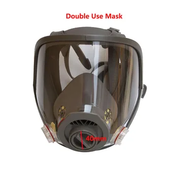 Industriale Dubla Fata Complet cu Masca de Gaze masca facială Pictura Pulverizare Chimică Respirator Praf măști de gaze Înlocui 6100 Tip