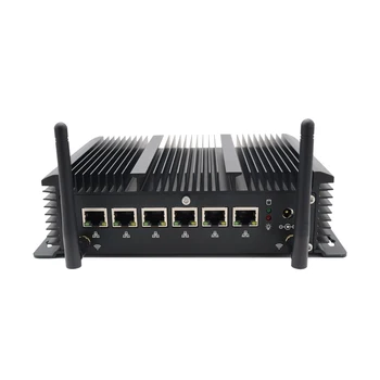 Industriale fără ventilator Mini PC Intel Core i5 8265U i3 6157U 6 Lans Firewall Router Pfsense Server 2*RS232 4*USB3.0 HDMI 4G/3G AES-NI