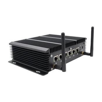 Industriale fără ventilator Mini PC Intel Core i5 8265U i3 6157U 6 Lans Firewall Router Pfsense Server 2*RS232 4*USB3.0 HDMI 4G/3G AES-NI
