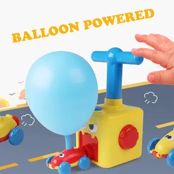 Inerțiale Putere Balon Jucărie Mașină Educația Copiilor Experiment de Jucărie Puzzle Amuzant Balon de Putere Masina de Jucării pentru Băieți Copii Cadou