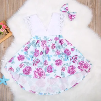 Infant Toddler Fetita Mica Sora mai Mare Potrivire Haine de Moda de Petrecere a Dres Romper T-shirt Dress