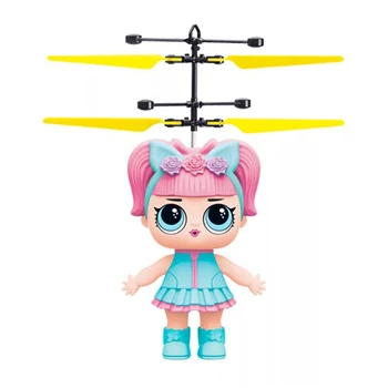 Infraroșu Inducție Fată Magică Printesa Fata de Păpuși Drăguț Jucărie de Zbor RC Elicopter Drona Quadcopter Păpuși Jucarii Copii Cadouri