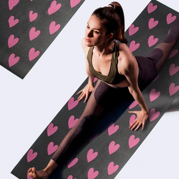 Inima Tipărite Yoga Mat față-verso anti-alunecare, rezistent la Uzura URI Drăguț FIERBINTE de Fitness Mat pentru Gils Pilat Rogojini 6MM Exersize Pătură