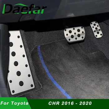 Inox Anti-Alunecare de LA Rampa de Combustibil Benzină Frână Suport pentru picioare Pedala de Acoperire pentru Toyota C-HR CHR 2016 - 2020 Accesorii