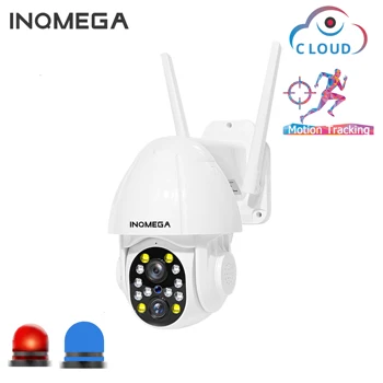 INQMEGA 1080P PTZ Dual-Lens Camera Wifi în aer liber Urmărire Auto Cloud Home Security Camera IP 2MP 4PX Zoom Speed Dome CCTV aparat de Fotografiat